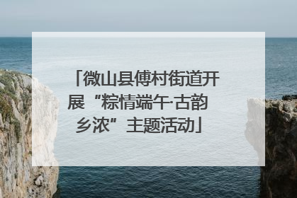 微山县傅村街道开展“粽情端午·古韵乡浓”主题活动