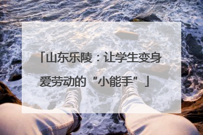 山东乐陵：让学生变身爱劳动的“小能手”