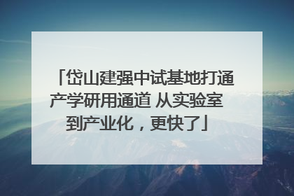 岱山建强中试基地打通产学研用通道 从实验室到产业化，更快了