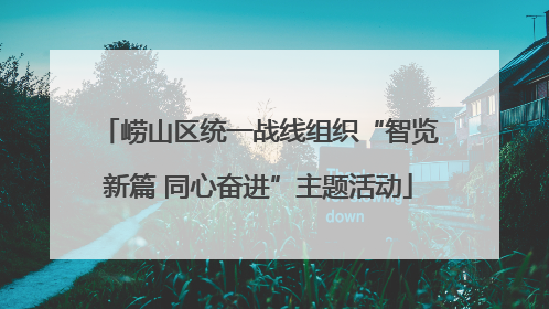 崂山区统一战线组织“智览新篇 同心奋进”主题活动