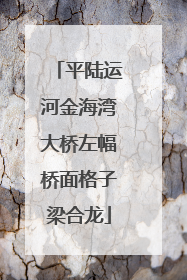 平陆运河金海湾大桥左幅桥面格子梁合龙