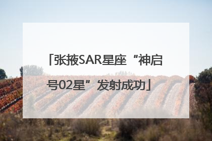 张掖SAR星座“神启号02星”发射成功