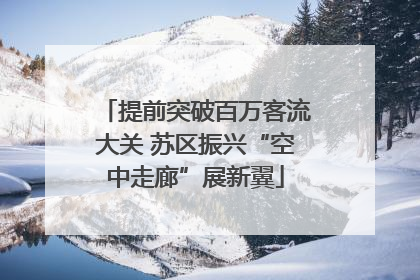 提前突破百万客流大关 苏区振兴“空中走廊”展新翼