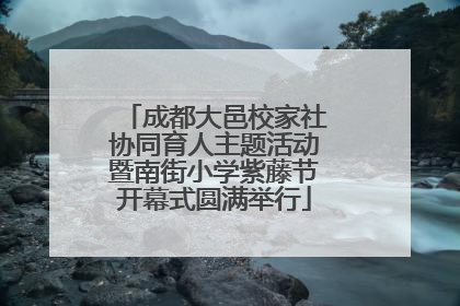 成都大邑校家社协同育人主题活动暨南街小学紫藤节开幕式圆满举行