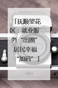 抚顺望花区：就业服务“出圈” 居民幸福“加码”