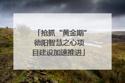 抢抓“黄金期” 德阳智慧之心项目建设加速推进