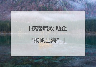 挖潜增效 助企“扬帆出海”