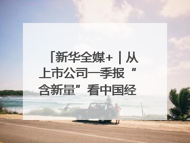 新华全媒+｜从上市公司一季报“含新量”看中国经济发展向“新”
