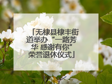 无棣县棣丰街道举办“一路芳华 感谢有你”荣誉退休仪式