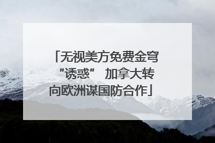 无视美方免费金穹“诱惑” 加拿大转向欧洲谋国防合作