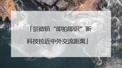 景德镇“即拍即识”新科技拉近中外交流距离