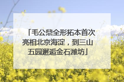 毛公鼎全形拓本首次亮相北京海淀，到三山五园邂逅金石潍坊