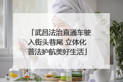 武昌法治直通车驶入街头巷尾 立体化普法护航美好生活