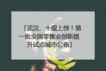 武汉、十堰上榜！第一批全国零售业创新提升试点城市公布