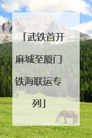 武铁首开麻城至厦门铁海联运专列