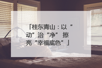 桂东青山：以“动”治“净” 擦亮“幸福底色”