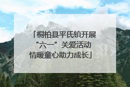 桐柏县平氏镇开展“六一”关爱活动 情暖童心助力成长