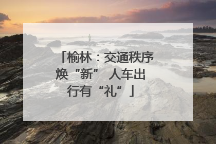 榆林：交通秩序焕“新” 人车出行有“礼”