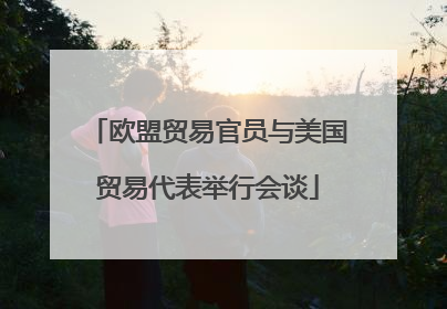 欧盟贸易官员与美国贸易代表举行会谈