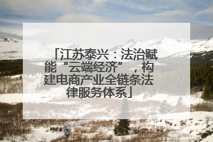 江苏泰兴：法治赋能“云端经济”，构建电商产业全链条法律服务体系