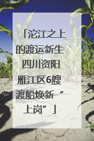 沱江之上的渡运新生 四川资阳雁江区6艘渡船焕新“上岗”