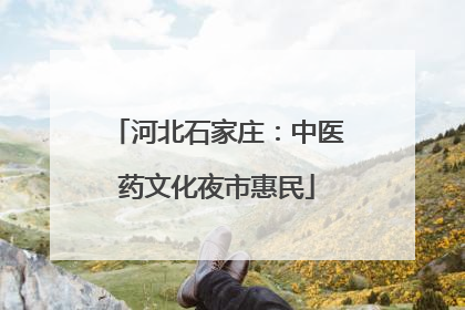 河北石家庄：中医药文化夜市惠民