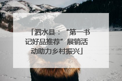 泗水县：“第一书记好品推荐”展销活动助力乡村振兴