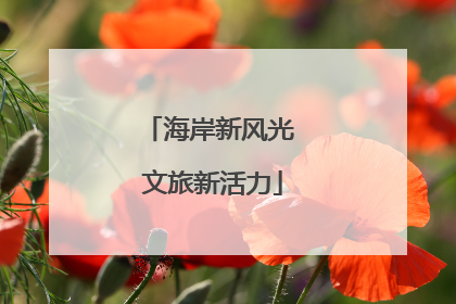 海岸新风光 文旅新活力