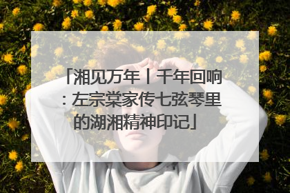 湘见万年丨千年回响：左宗棠家传七弦琴里的湖湘精神印记