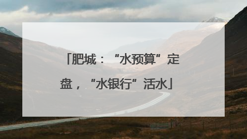 肥城：“水预算”定盘，“水银行”活水
