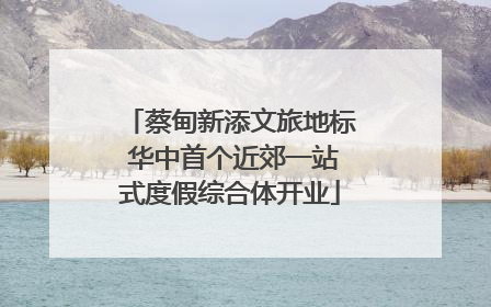 蔡甸新添文旅地标 华中首个近郊一站式度假综合体开业
