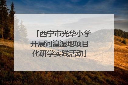 西宁市光华小学开展河湟湿地项目化研学实践活动