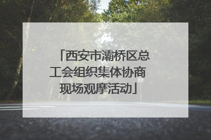 西安市灞桥区总工会组织集体协商现场观摩活动