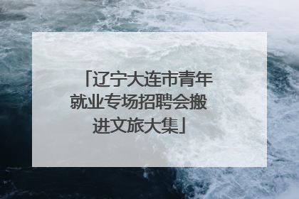 辽宁大连市青年就业专场招聘会搬进文旅大集