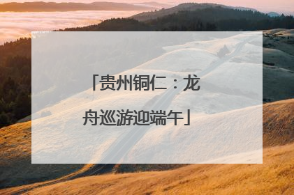 贵州铜仁：龙舟巡游迎端午