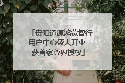 贵阳通源鸿蒙智行用户中心盛大开业 获首家尊界授权