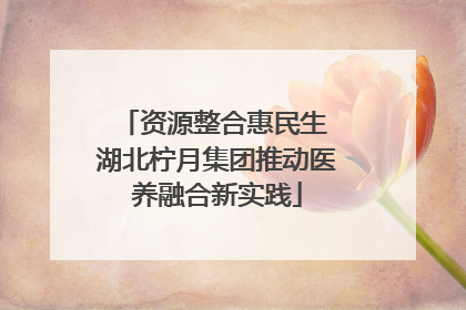 资源整合惠民生 湖北柠月集团推动医养融合新实践