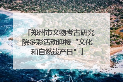 郑州市文物考古研究院多彩活动迎接“文化和自然遗产日”