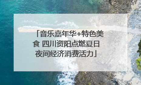 音乐嘉年华+特色美食 四川资阳点燃夏日夜间经济消费活力