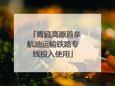 青藏高原首条航油运输铁路专线投入使用