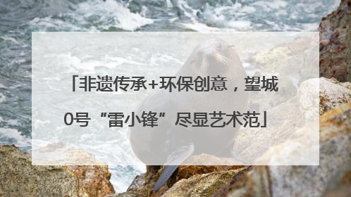 非遗传承+环保创意，望城0号“雷小锋”尽显艺术范