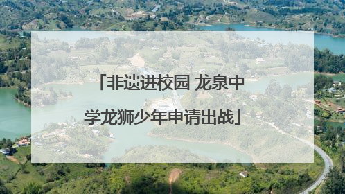 非遗进校园 龙泉中学龙狮少年申请出战