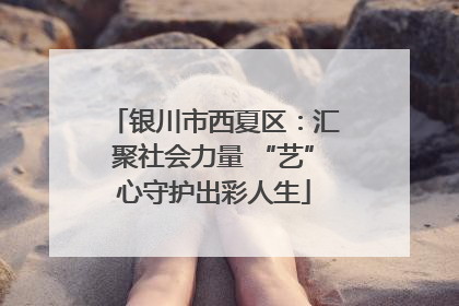 银川市西夏区：汇聚社会力量 “艺”心守护出彩人生