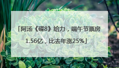 阿汤《碟8》给力，端午节票房1.56亿，比去年涨25%