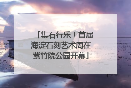 集石行乐！首届海淀石刻艺术周在紫竹院公园开幕