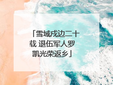 雪域戍边二十载 退伍军人罗凯光荣返乡