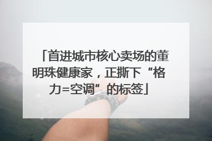 首进城市核心卖场的董明珠健康家，正撕下“格力=空调”的标签