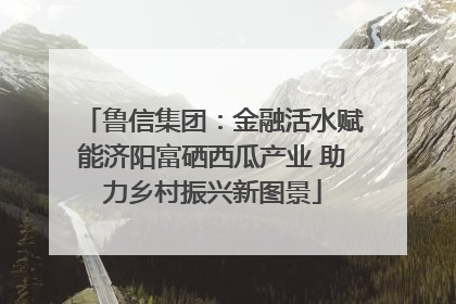 鲁信集团：金融活水赋能济阳富硒西瓜产业 助力乡村振兴新图景