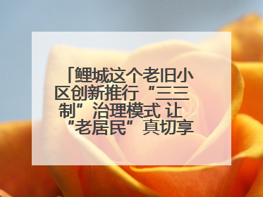 鲤城这个老旧小区创新推行“三三制”治理模式 让“老居民”真切享受到“新生活”