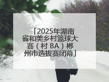 2025年湖南省和美乡村篮球大赛（村 BA）郴州市选拔赛闭幕